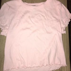 baby pink crop top